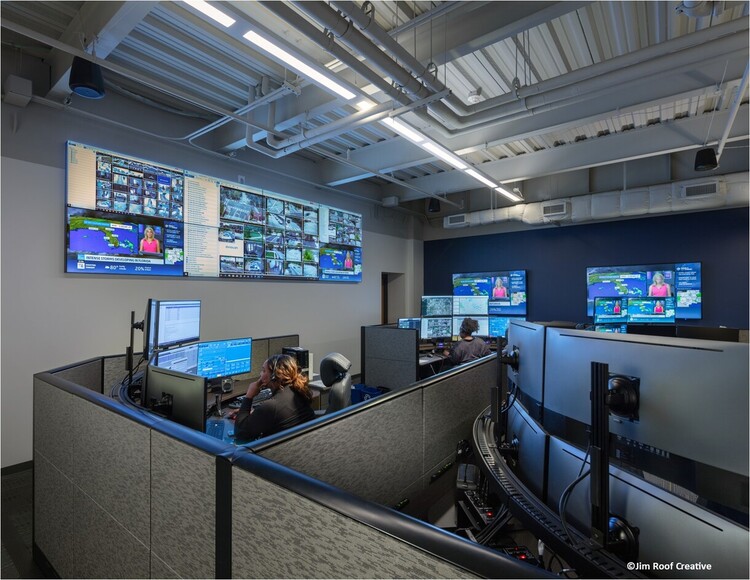 Operations Center GT Police with Monitors and Dispatchers